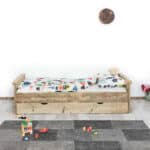 Steigerhouten bed Lakeside