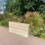 Steigerhouten plantenbak State met horizontale planken