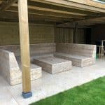 Steigerhouten massieve loungeset Superior