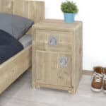 Steigerhouten nachtkastje Lando