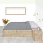 Steigerhouten bed Marlin