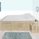 Steigerhouten bed Odessa