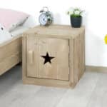 Steigerhouten nachtkastje Casper