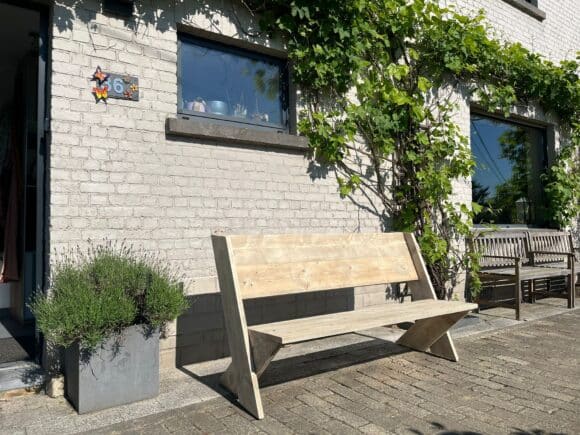 Steigerhouten tuinbank Long Beach
