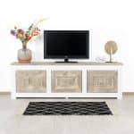 Steigerhouten TV meubel Almere in landelijke stijl