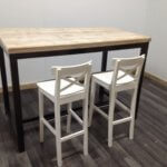 Steigerhouten statafel Aldie