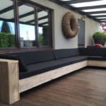 Steigerhouten loungebank Tucson