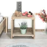 Steigerhouten nachtkastje Vicco