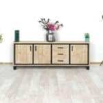 Steigerhouten industrieel TV meubel Lowes