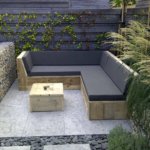 Steigerhouten loungebank Arona