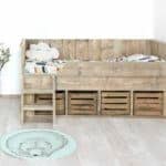 Steigerhouten bed Bovey
