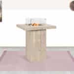 Steigerhouten vuurtafel Calio