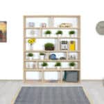 Eikenhouten vakkenkast Arion