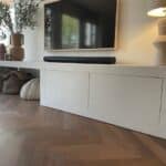 Betonlook TV meubel Pepin met onderzetruimte