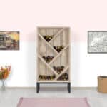 Steigerhouten wijnkast Kenvil