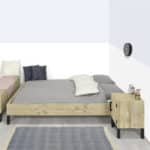 Steigerhouten bed Mulga