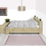 Steigerhouten bed Limon