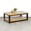 Eikenhouten salontafel Waldo met industrieel frame