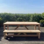 Douglashout tuintafel Rupert met dwarsbalken