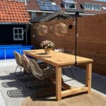 Douglashout tuintafel Rupert met dwarsbalken