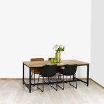 Mangohout Eettafel Naturel