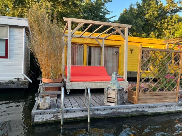 Steigerhouten hemelbed Barto