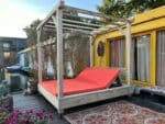 Steigerhouten hemelbed Barto