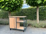 Douglas houten buitenkeuken Tatum met stalen frame