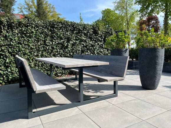 Douglashout picknicktafel Ediz met rugleuning