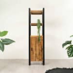 Mangohout kast Mats met deur en legplank