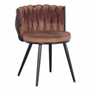 Moon chair velvet - koper