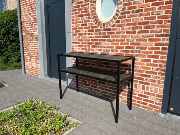 Steigerhouten buitenkeuken James met staal