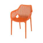 Tuinstoel Ariane met armleuning oranje