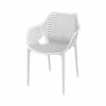Tuinstoel Ariane met armleuning wit