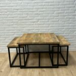 Mango salontafel set 2 naturel Ivan