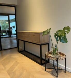 Sidetable Beau eikenhout en staal