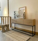 Sidetable Beau eikenhout en staal