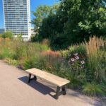 Douglas bankje Joa met industriële poot