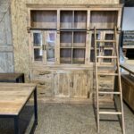 Buffetkast mangohout Ane met ladder
