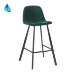 Barkruk Logan donkergroen velvet