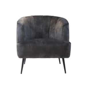 Fauteuil Billy antraciet velvet