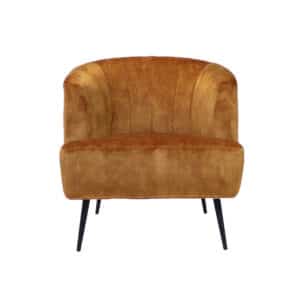 Fauteuil Billy okergeel velvet