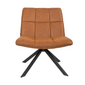 Fauteuil Eevi eco-leer cognac