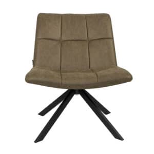 Fauteuil Eevi eco-leer olijfgroen