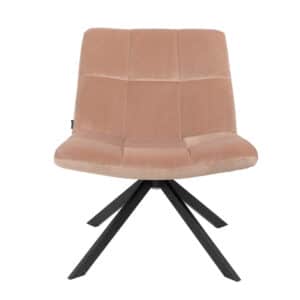 Fauteuil Eevi roze velvet