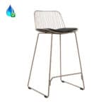 Barkruk Jenny metaal taupe