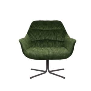 Fauteuil Lizzy donkergroen velvet