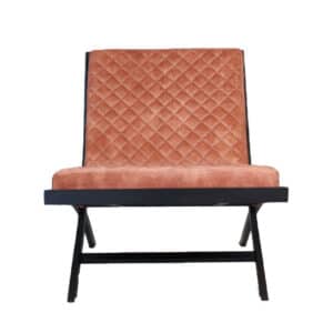 Fauteuil Madris roze velvet