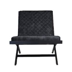 Fauteuil Madrid antraciet velvet