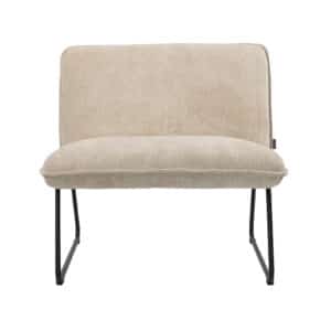 Fauteuil Merle taupe polyester